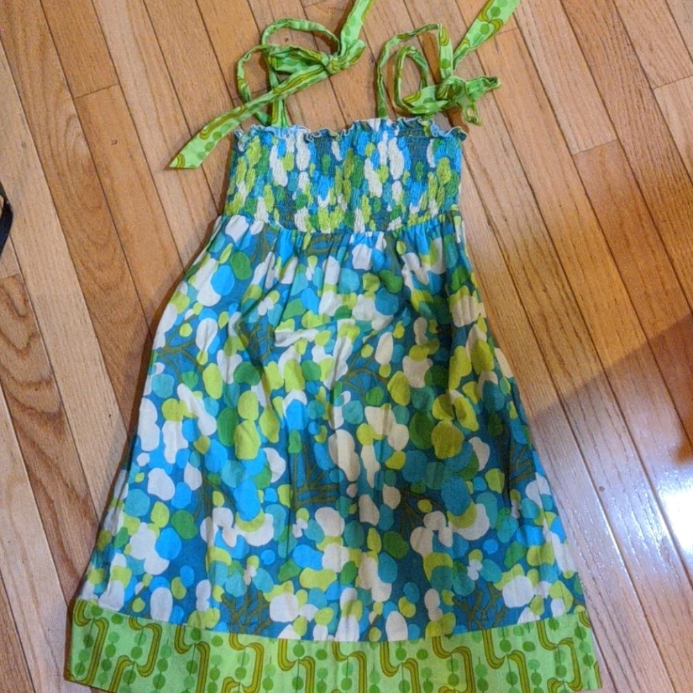 Delia's bright green sun dress
